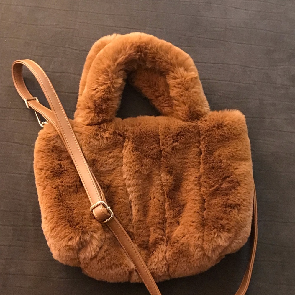 Free People fur handbag